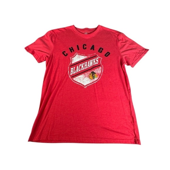G-III Other - G-III Sports Chicago Blackhawks Shirt XL NHL Carl Banks Red Tri-Blend Tee NWT
